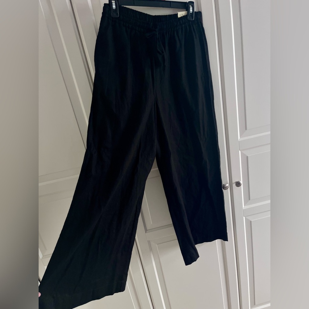 Max Studio London wide leg linen pants sz m